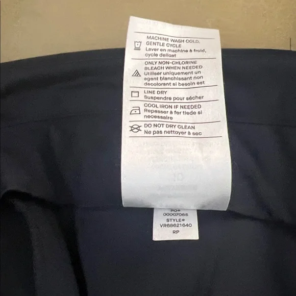 Vince Women's Size 10 Dark Navy Blue Tailored Ankle Tapered Trouser Pants - Picture 8 of 8